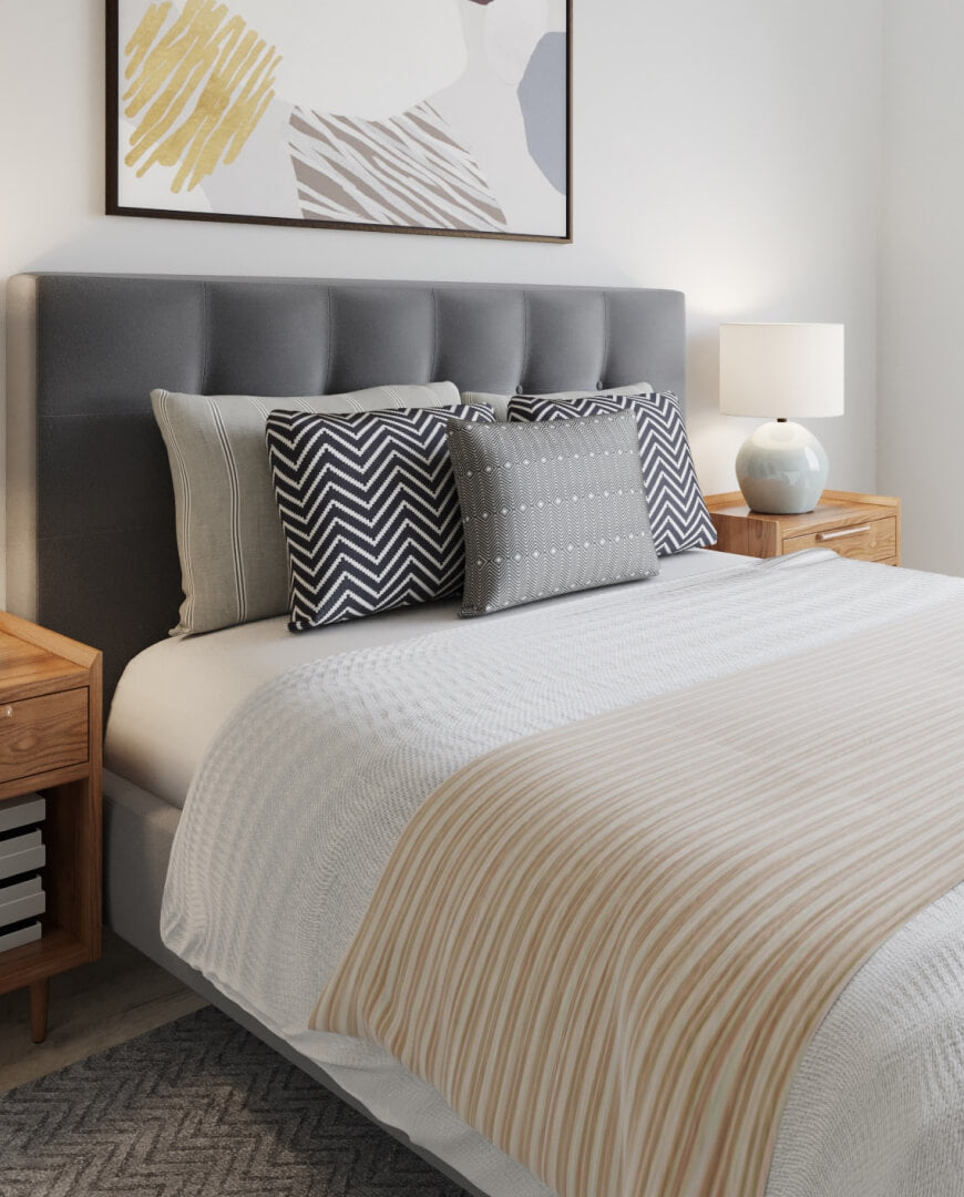 Luxe King Size Wooden Bed